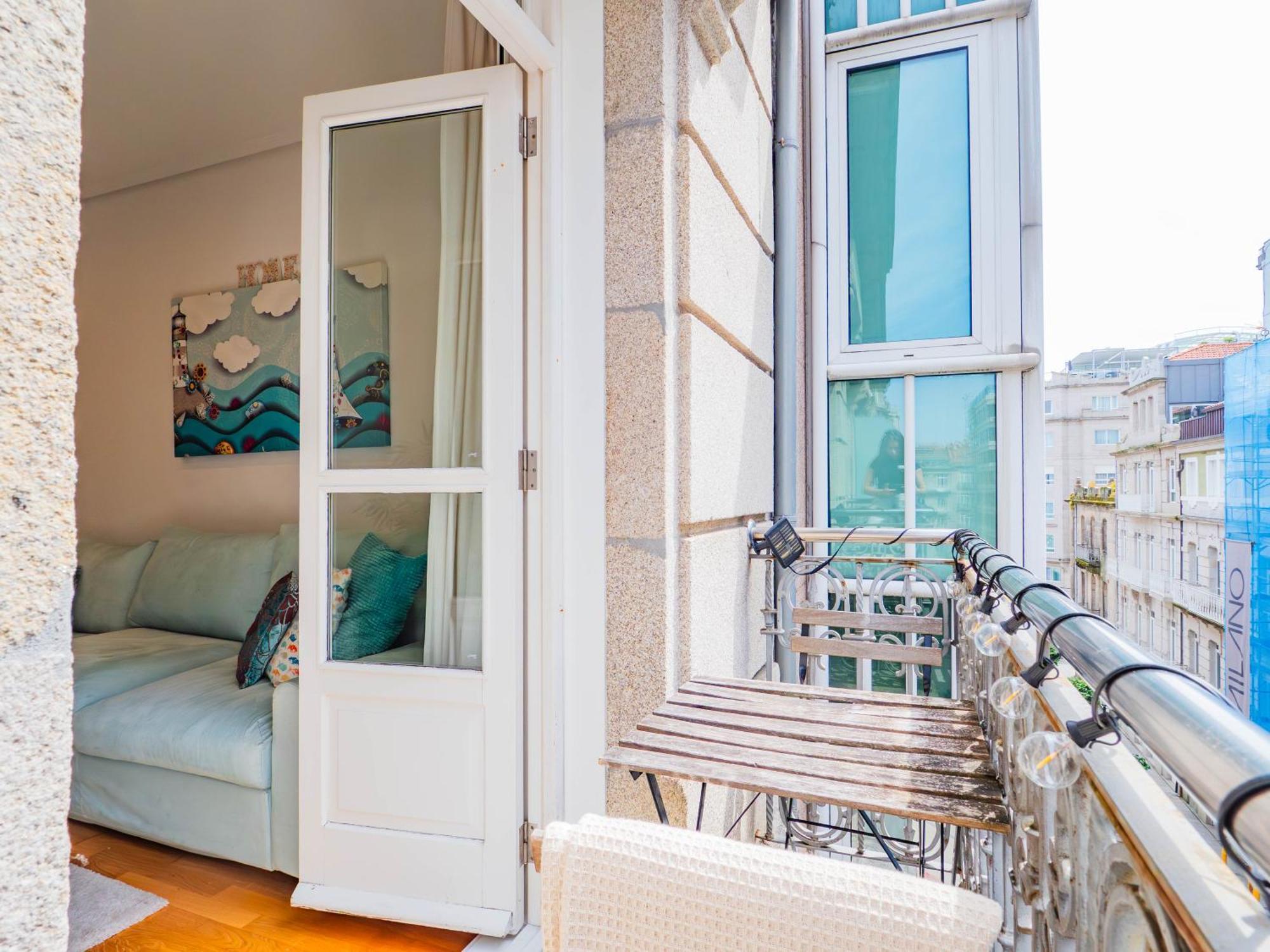 Luxury Centro De Vigo Balcony 아파트 외부 사진